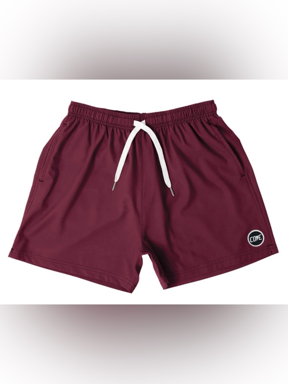2/$37 BNWOT Cove Maroon hybrid shorts sun sand swim 5” inseam size 30” $48